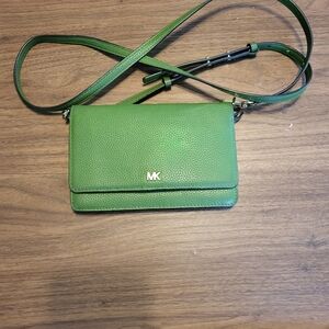 Michael Kors Green Phone Crossbody
